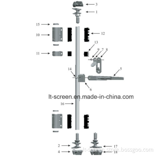Container Door-Locking Gear with Type Lvylv-F1m